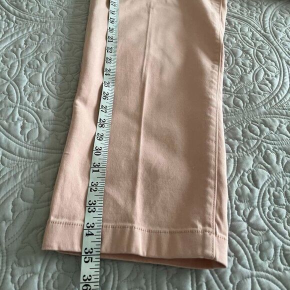 Tommy Hilfiger Classic cropped pink straight-cut trousers size 12 - Picture 10 of 13